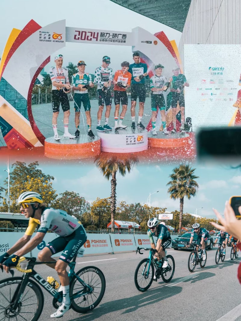 Kính râm xe đạp đồng thương hiệu với 2024 UCI WorldTour/Tour of Guangxi